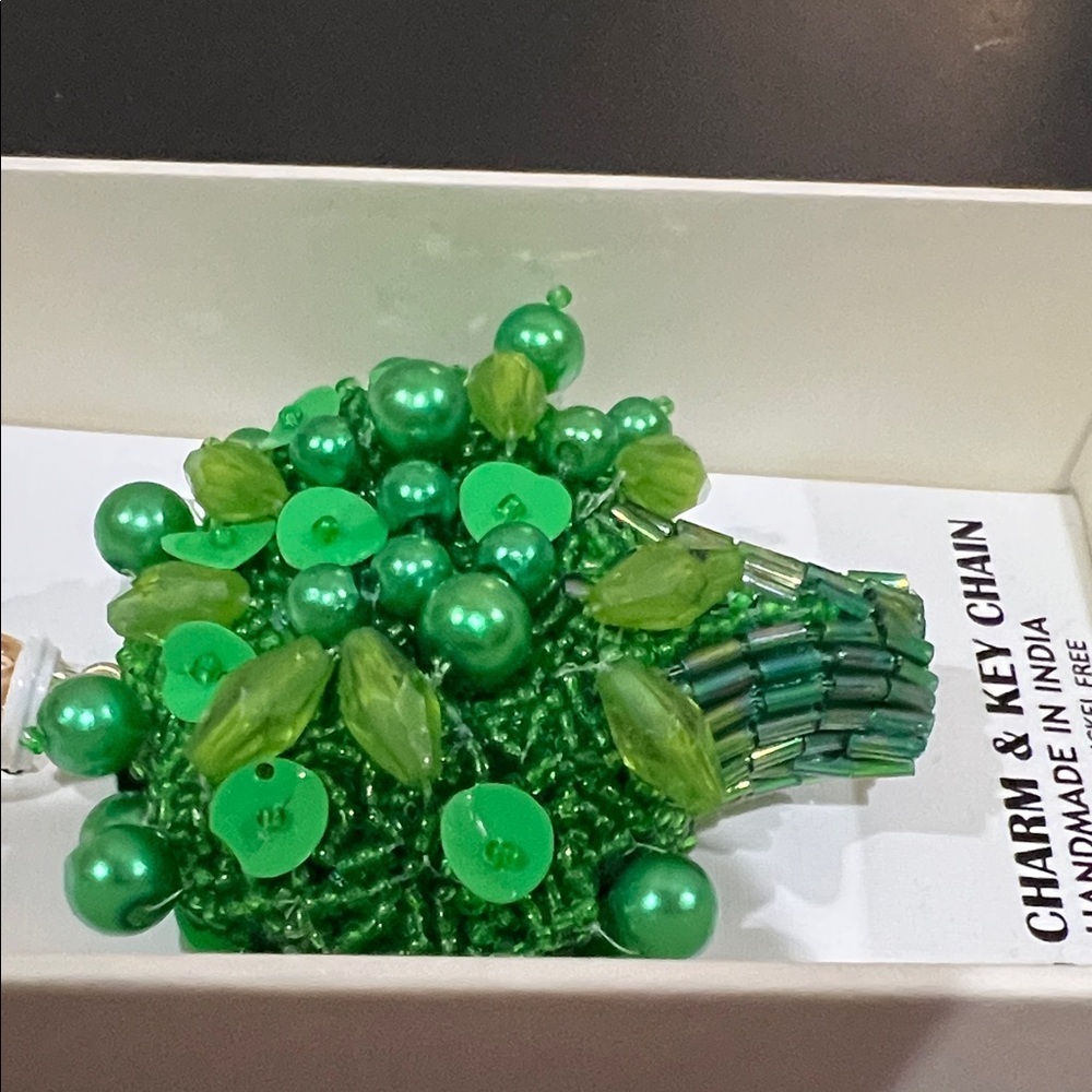 Haute Hippie | Whimsy Broccoli Beaded Bag Charm - Picture 5 of 7